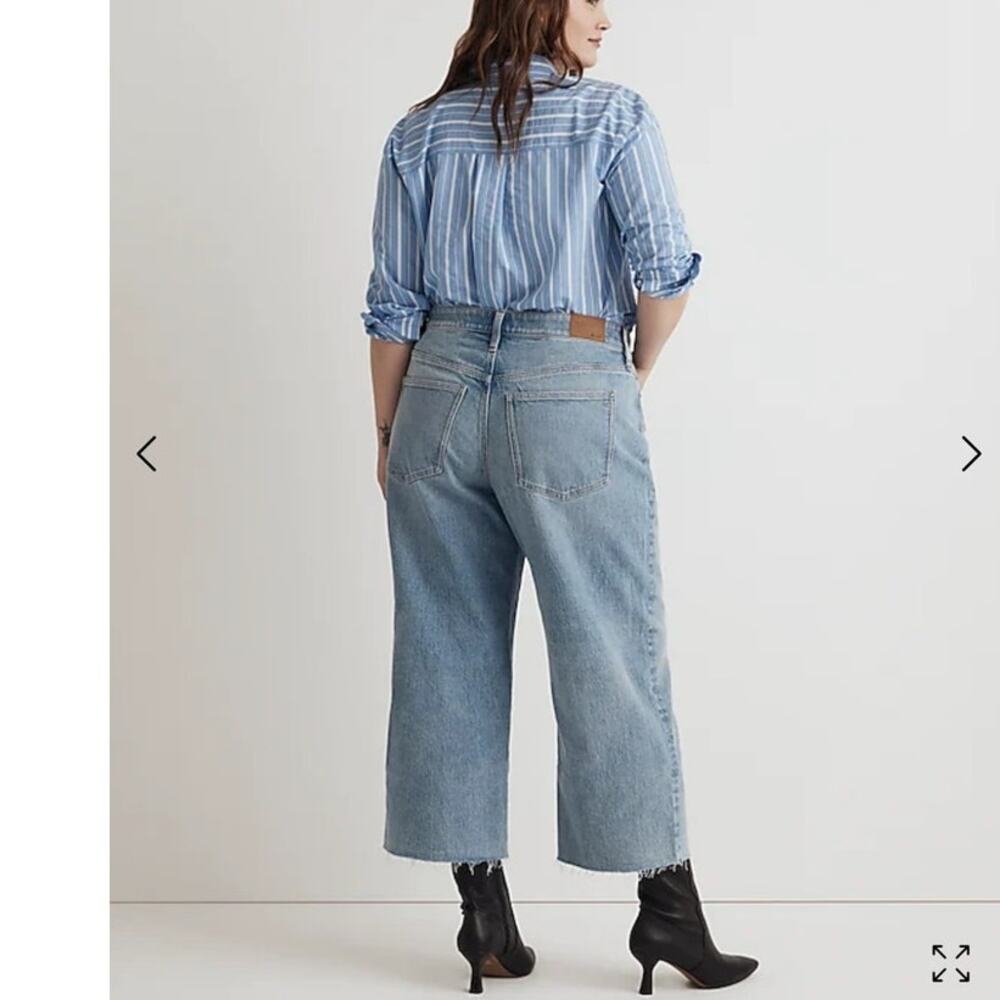 Madewell The Perfect Vintage Wide-Leg Crop Jean Size 20W NWT - Picture 2 of 9